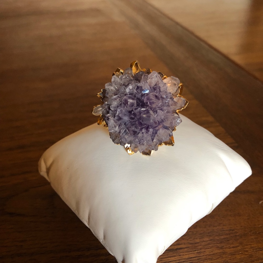 Amethyst Statement Ring - image 3